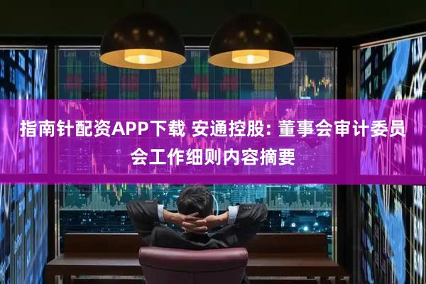 指南针配资APP下载 安通控股: 董事会审计委员会工作细则内容摘要